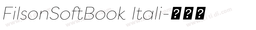 FilsonSoftBook Itali字体转换 FilsonSoftBook Itali字体转换